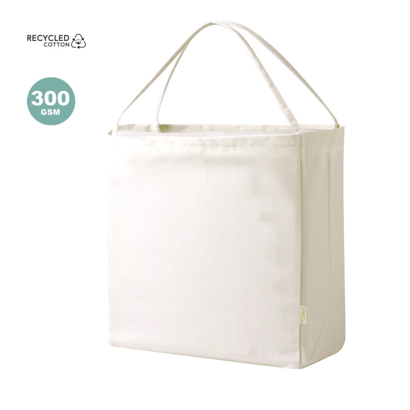 Bolsa 100% algodón reciclado 300 gr/m2 con asas